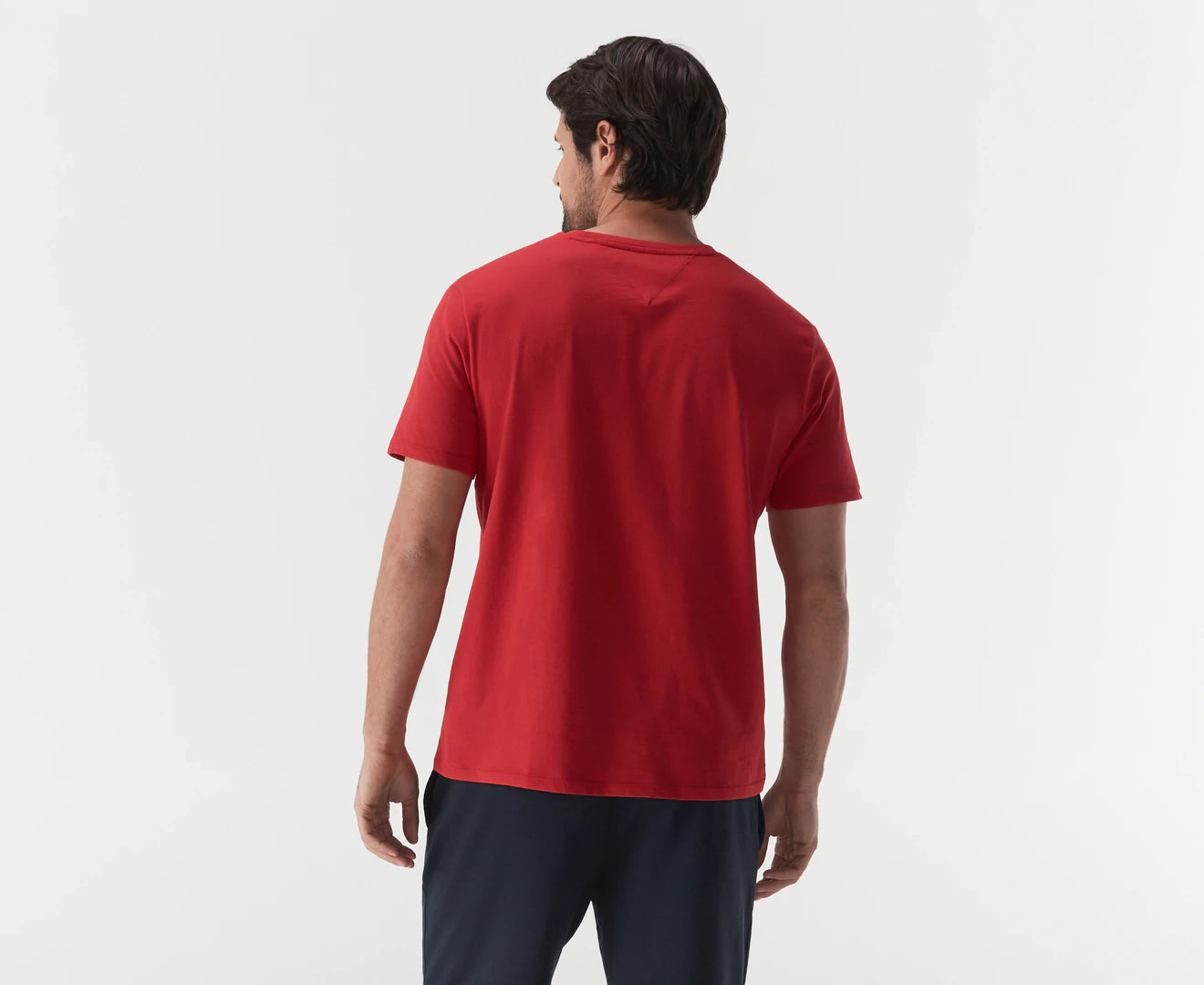 Tommy Hilfiger Men's Nantucket Crewnwck Tshirt - Red